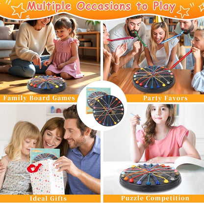Rope Sorting Puzzle, Brainy Teaser Rope Strategy Board Game Logic Knots Untangling Table Toy